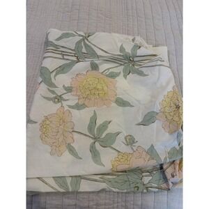 Vintage Utica Twin Fitted Sheet Floral Peony Pattern No Iron Percale Cotton